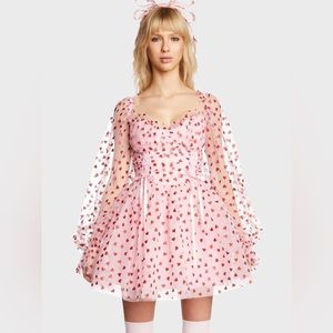 Dolls Kill Heavenly Affair Babydoll Dress